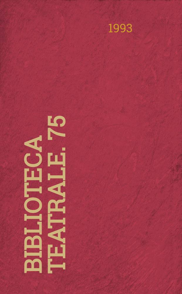 Biblioteca teatrale. 75 : Il teatro in contropiede
