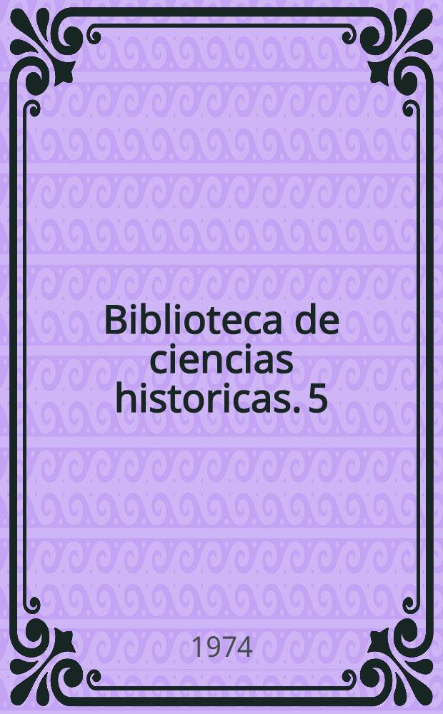 Biblioteca de ciencias historicas. 5 : Teatro popular y magia