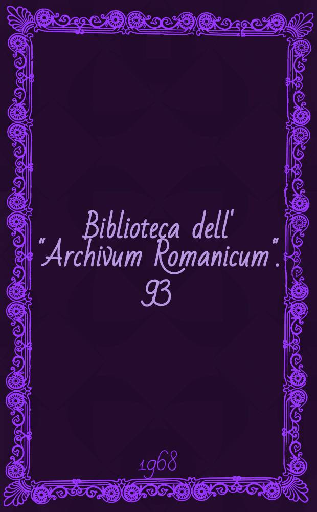 Biblioteca dell' "Archivum Romanicum". 93 : G. Gualdo Priorato, un moralista veneto alla corte di Luigi XIV