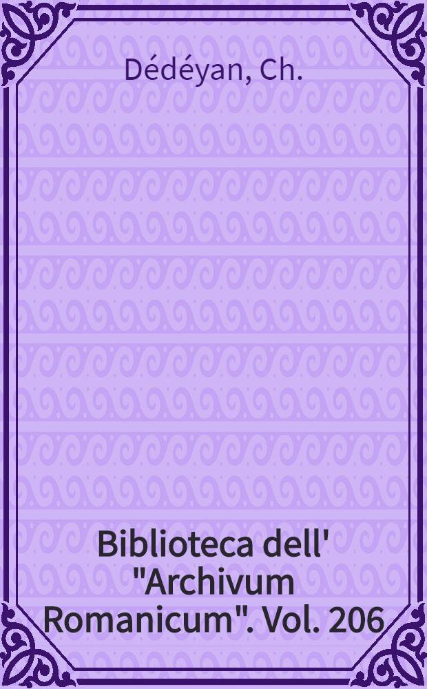 Biblioteca dell' "Archivum Romanicum". Vol. 206 : Diderot et la pensée anglaise