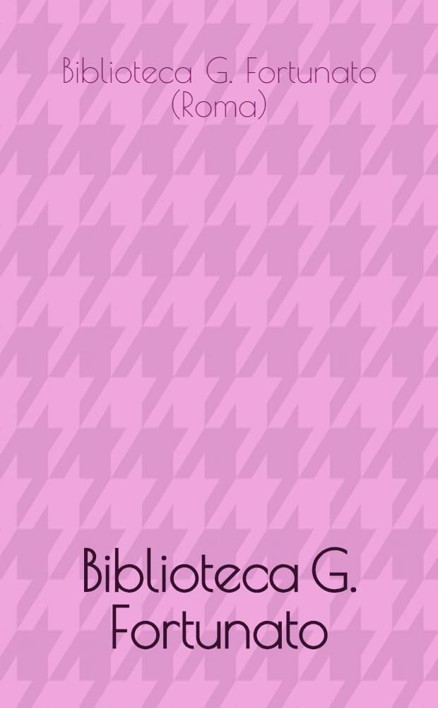 Biblioteca G. Fortunato : Catalogo per soggetti : Aggiornamento, 1985-1987