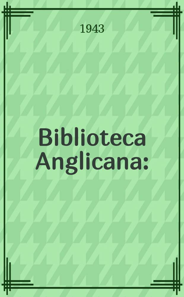 Biblioteca Anglicana : (Texts and studies). Vol. 6 : Metaphysical poetry