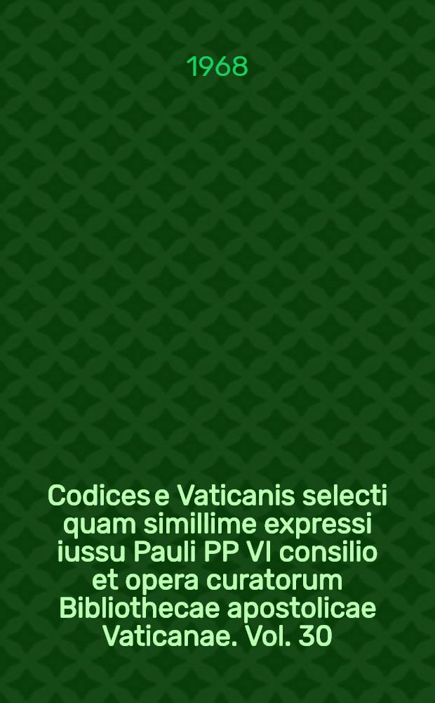 Codices e Vaticanis selecti quam simillime expressi iussu Pauli PP VI consilio et opera curatorum Bibliothecae apostolicae Vaticanae. Vol. 30 : Novum Testamentum e Codice Vaticano Graeco 1209 (Codex B) tertia vice phototypice expressum