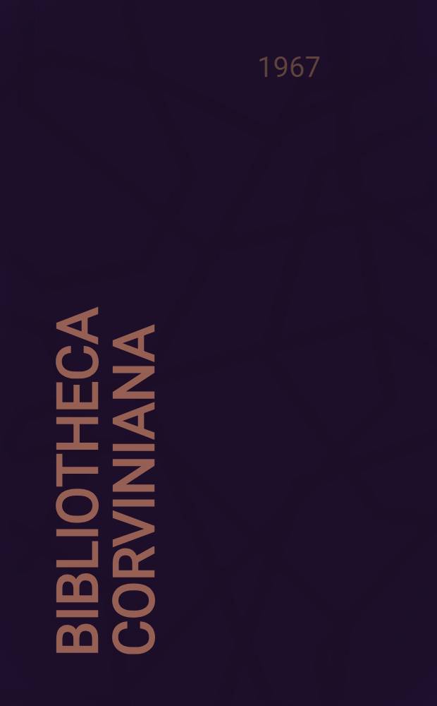 Bibliotheca Corviniana : Leiró katalógus