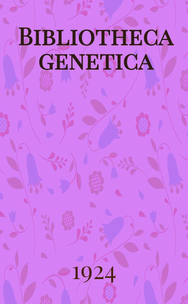 Bibliotheca genetica