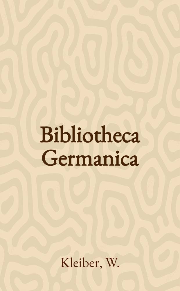 Bibliotheca Germanica : Handb&uuml;cher, Texte und Monographien aus dem Gebiete der germanischen Philologie. 22B : Historischer s&uuml;dwestdeutscher Sprachatlas