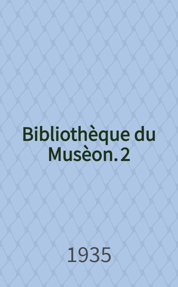 Bibliothèque du Musèon. 2 : Les noms propres sud-sémitiques