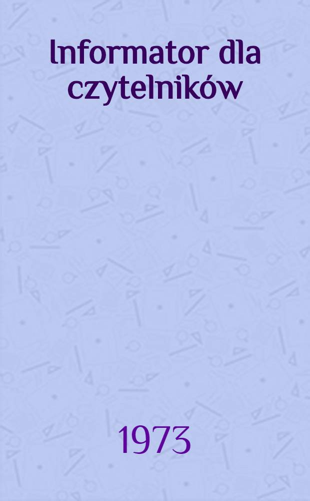 Informator dla czytelników