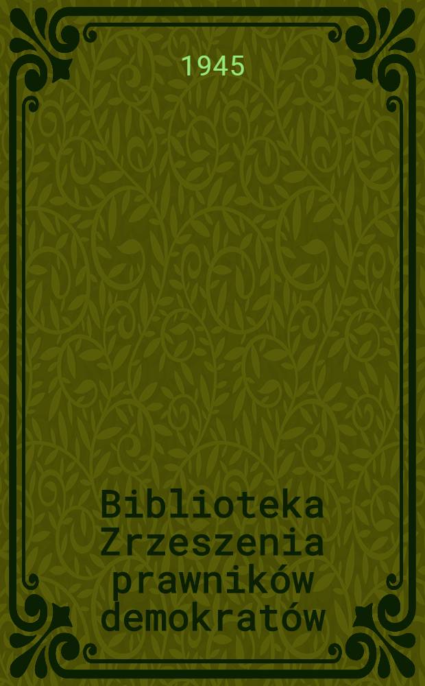 Biblioteka Zrzeszenia prawników demokratów