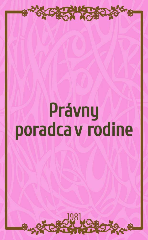 Právny poradca v rodine