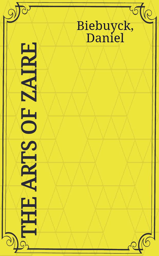The arts of Zaire