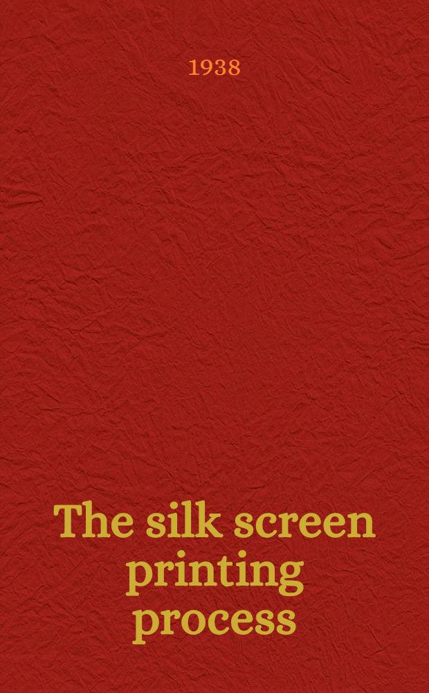 The silk screen printing process