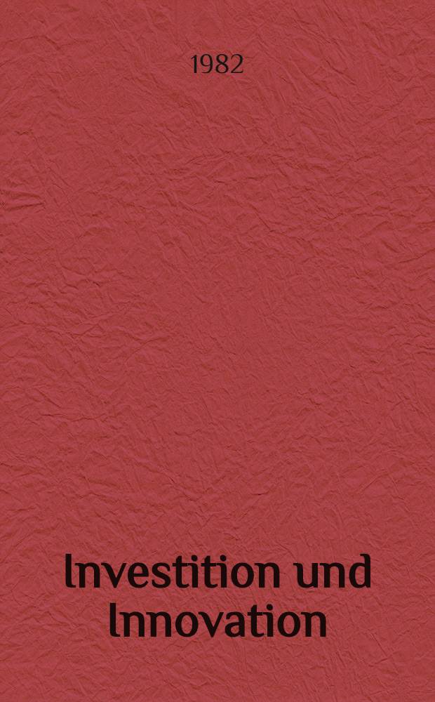 Investition und Innovation