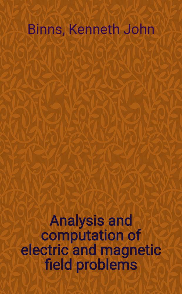 Analysis and computation of electric and magnetic field problems