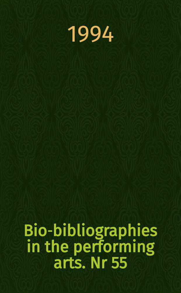Bio-bibliographies in the performing arts. Nr 55 : Audrey Hepburn