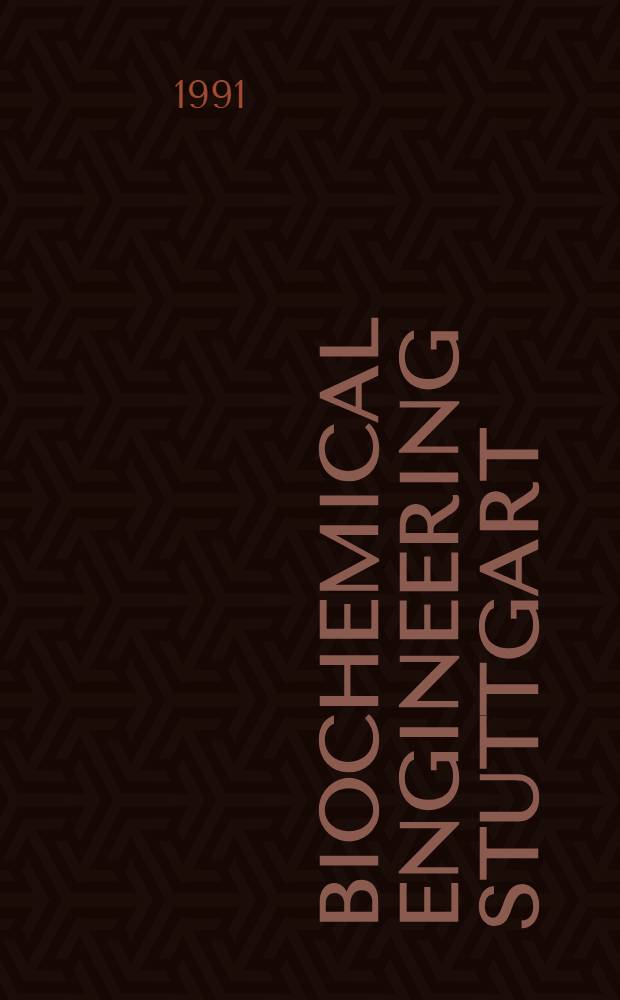 Biochemical engineering Stuttgart : Proc. of the Second Intern. symp. on biochemical engineering, held at the Univ. of Stuttgart from Mar. 5 to 7, 1990