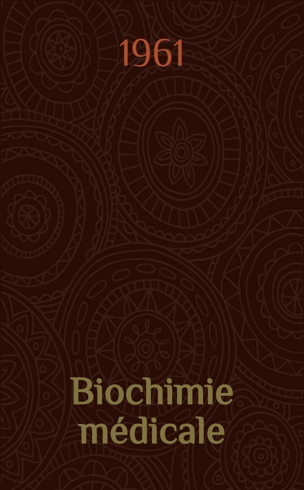 Biochimie médicale