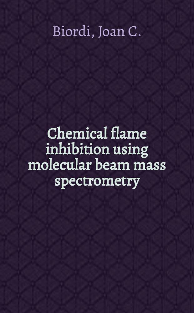 Chemical flame inhibition using molecular beam mass spectrometry : Reaction rates a. mechanisms in a methane flame inhibited with 1. 1 % CF₃Br