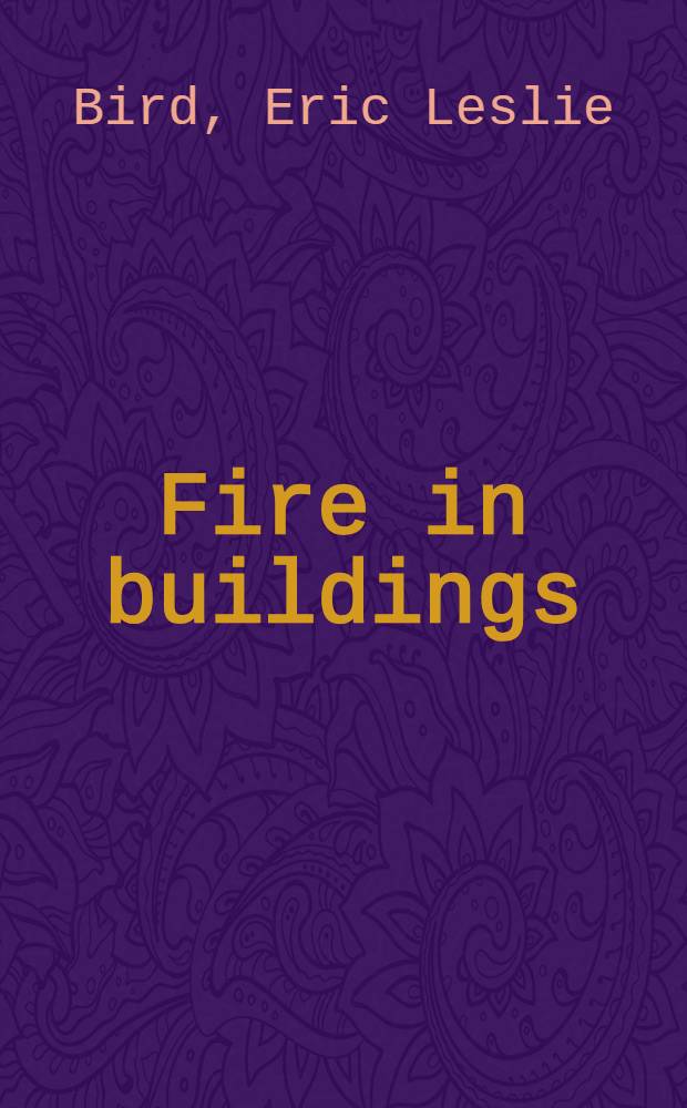 Fire in buildings