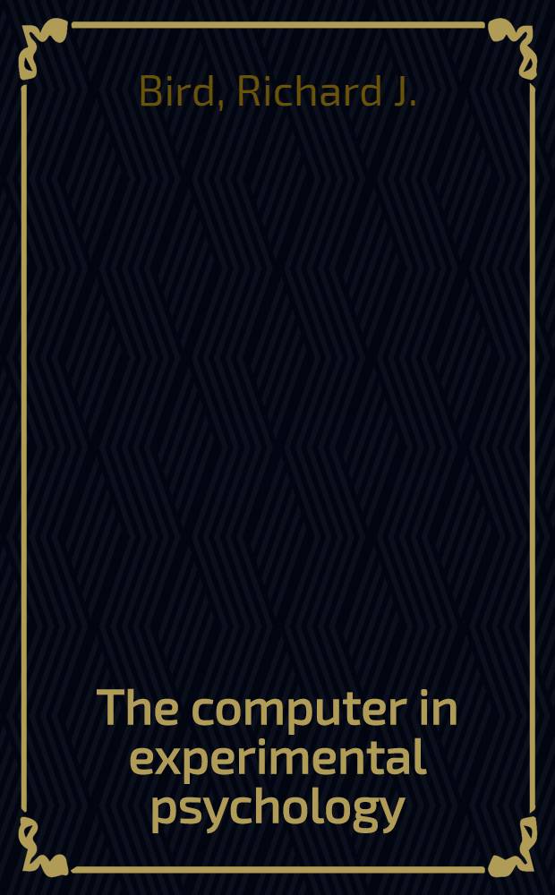 The computer in experimental psychology