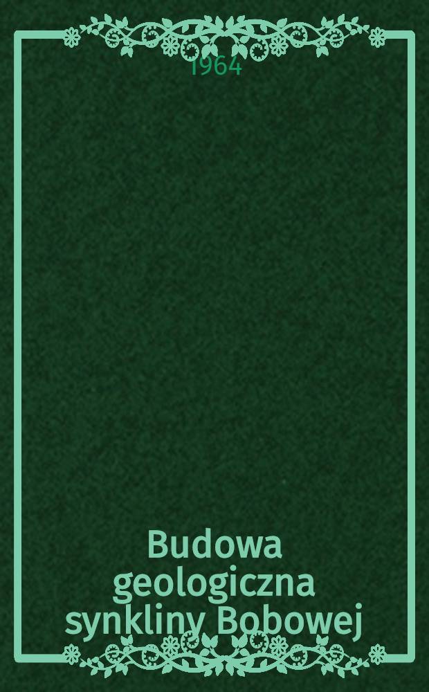 Budowa geologiczna synkliny Bobowej