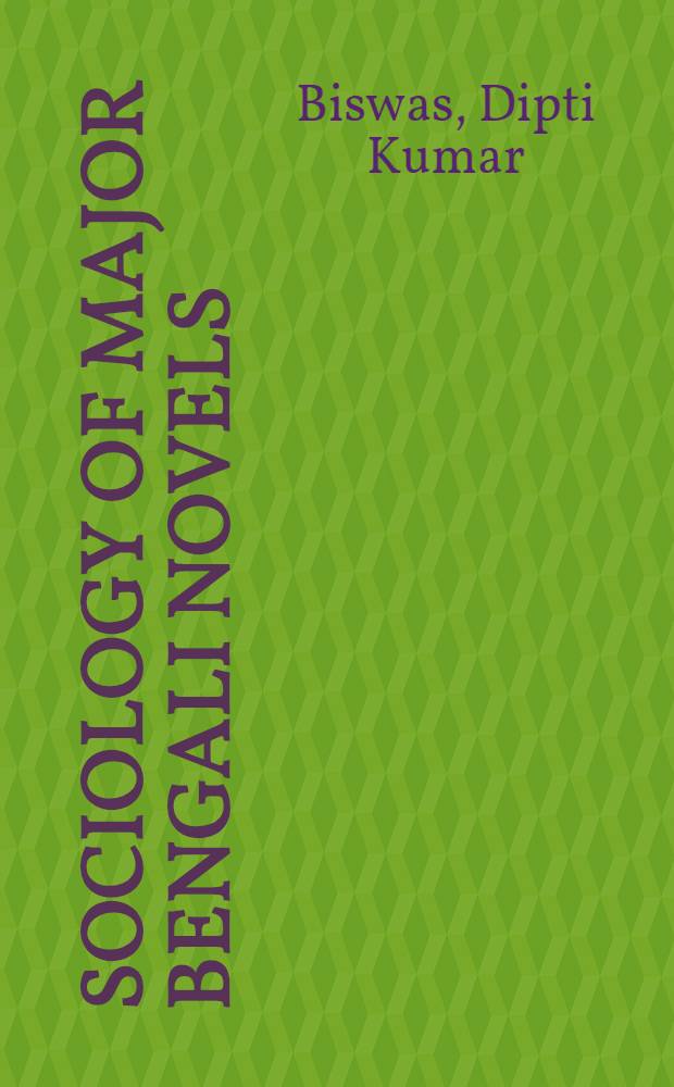 Sociology of major Bengali novels