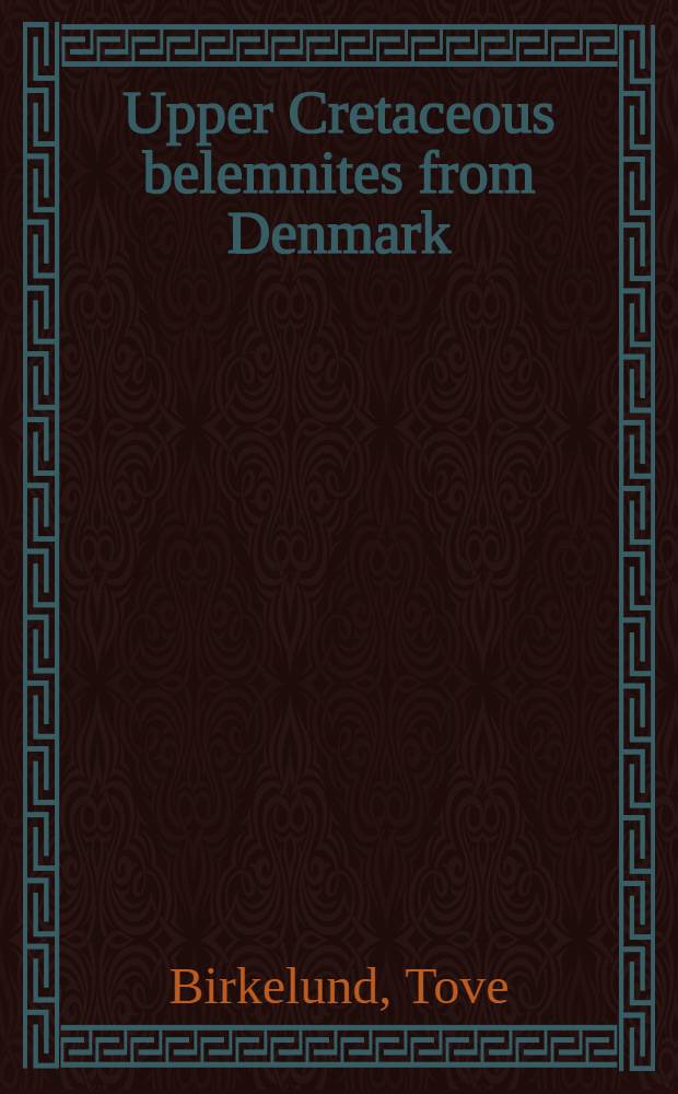 Upper Cretaceous belemnites from Denmark