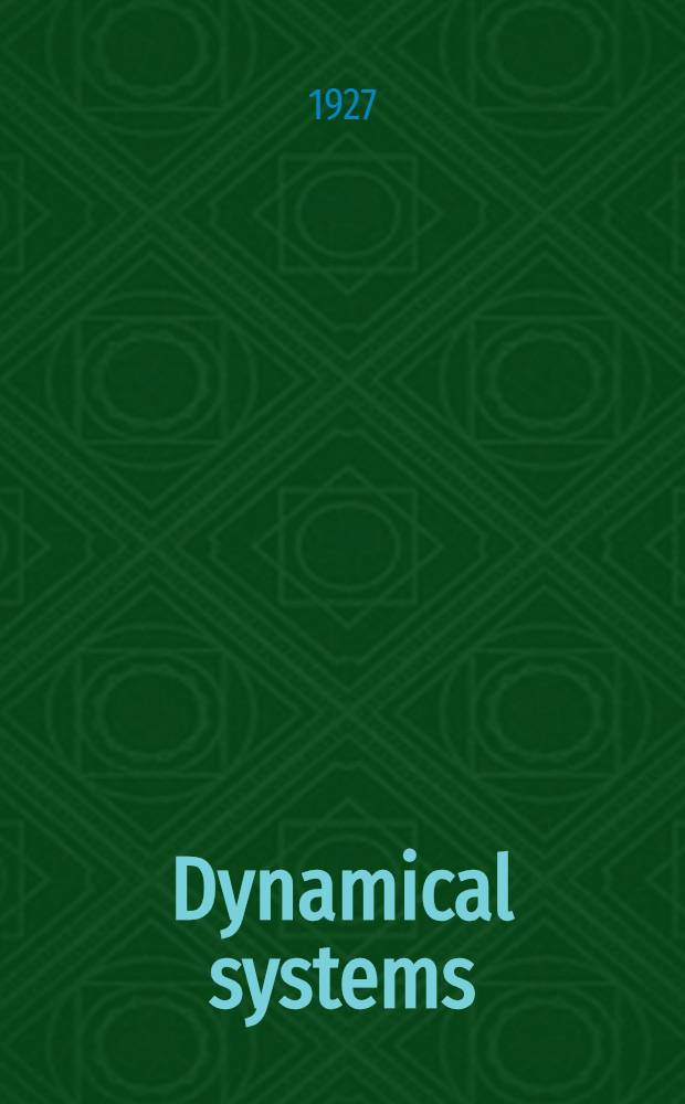 Dynamical systems