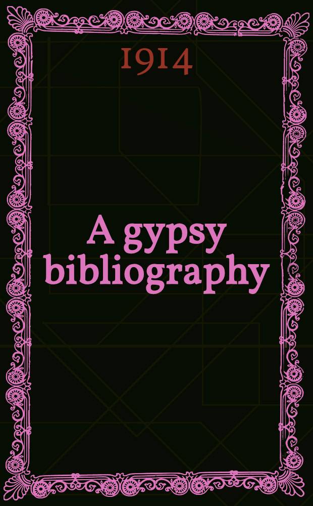 A gypsy bibliography