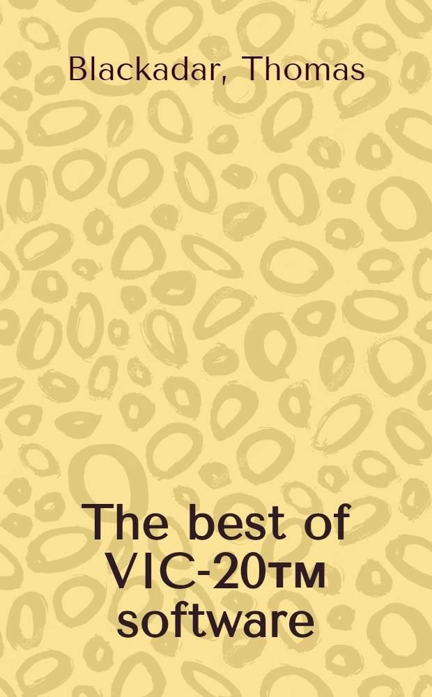 The best of VIC-20тм software