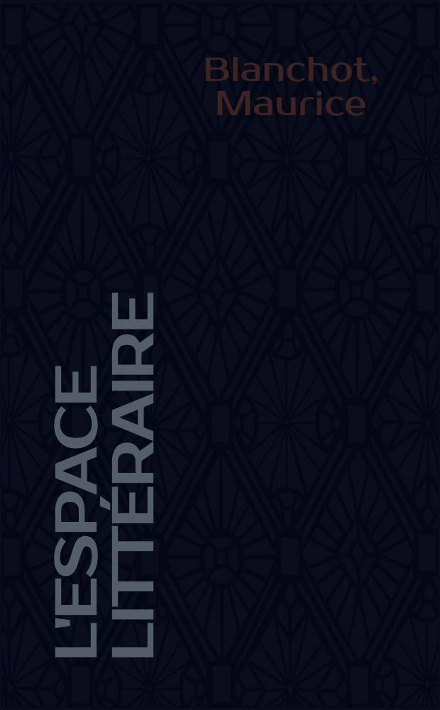 L'espace littéraire
