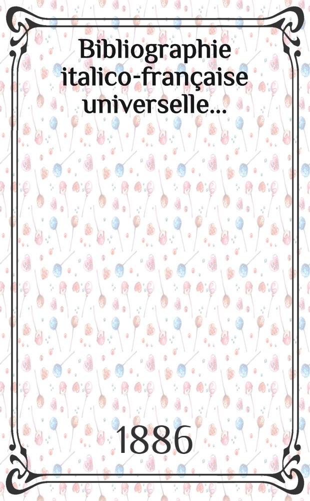 Bibliographie italico-française universelle...