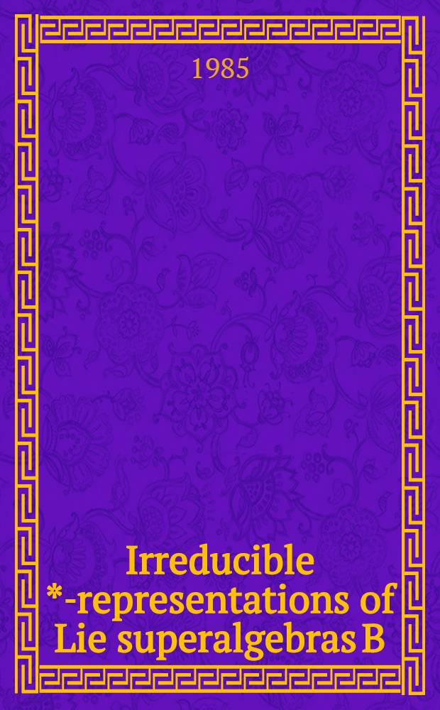 Irreducible *-representations of Lie superalgebras B (O, n) with finite-degenerated vacuum. 2 : Results for B (0, 1)
