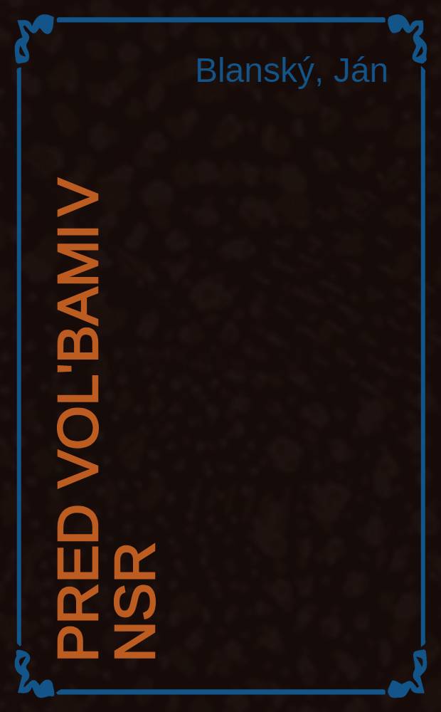 Pred vol'bami v NSR