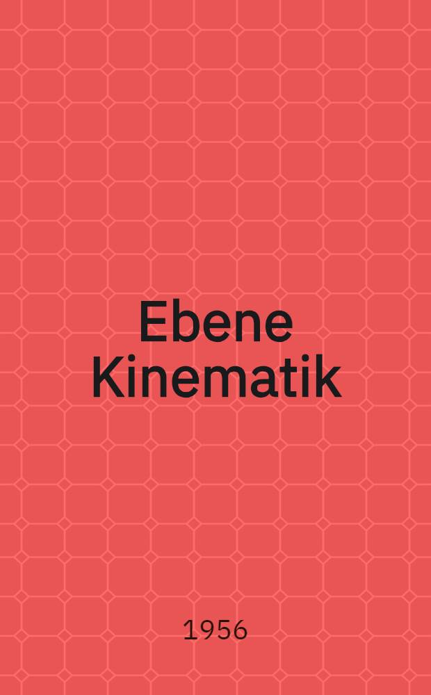 Ebene Kinematik