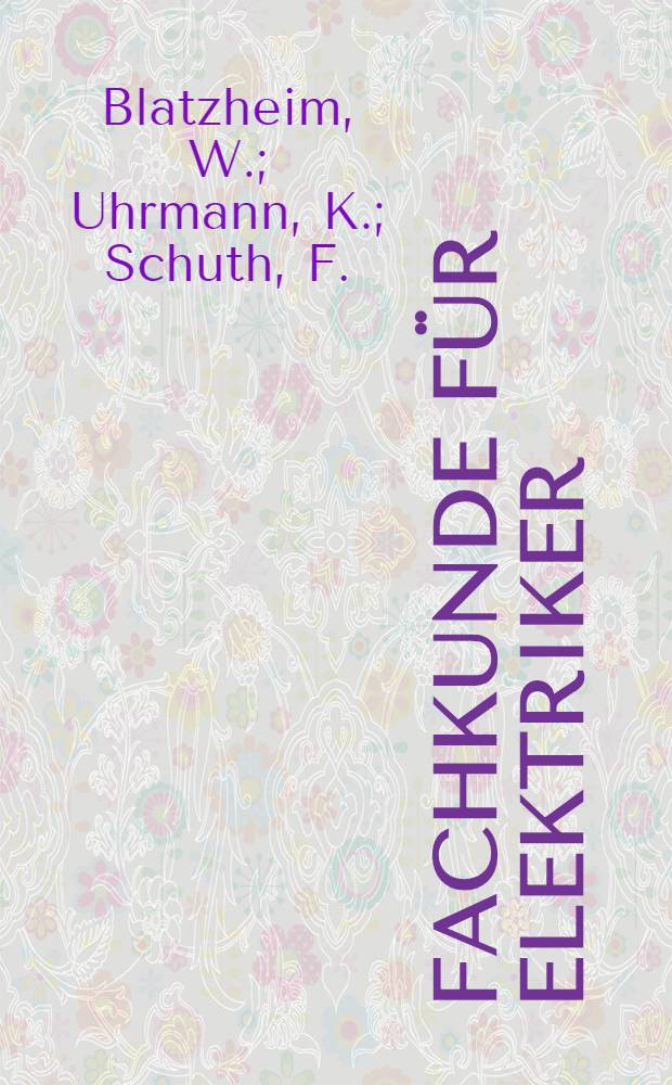 Fachkunde für Elektriker