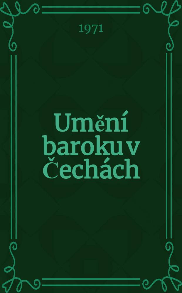 Umění baroku v Čechách