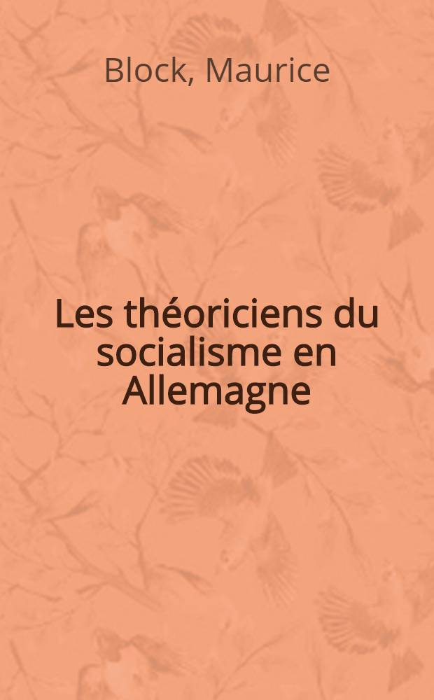 Les théoriciens du socialisme en Allemagne