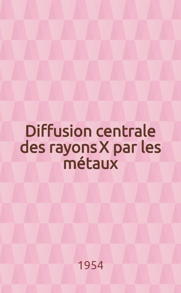 Diffusion centrale des rayons X par les métaux: Préparation de monocristaux d'orientation donnée: 1-re thèse; Propositions données par la Faculté: 2-e thèse: Thèses, présentées à la Faculté des sciences de l'Univ. de Paris pour obtenir le titre d'ing.-docteur / par Jean Blin