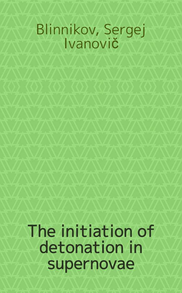 The initiation of detonation in supernovae