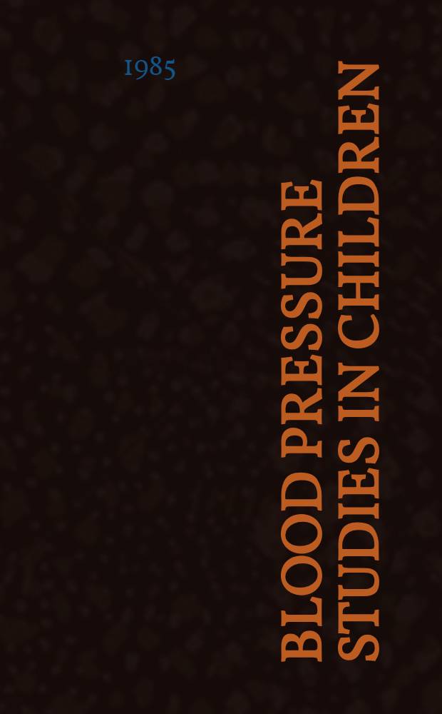 Blood pressure studies in children