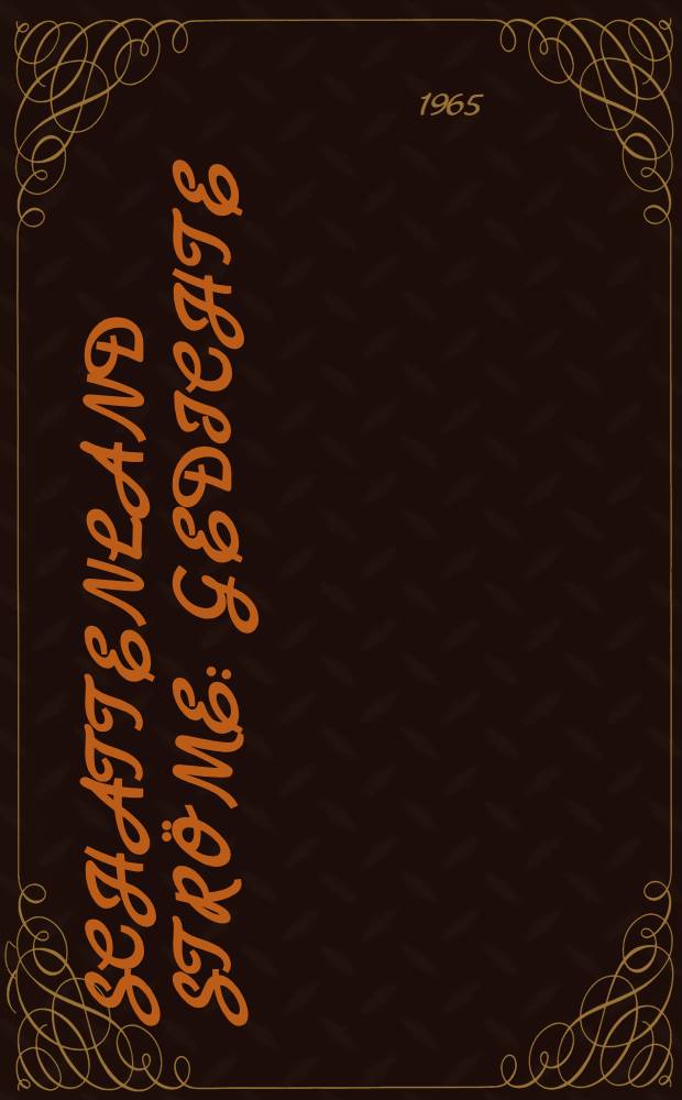 Schattenland Ströme : Gedichte