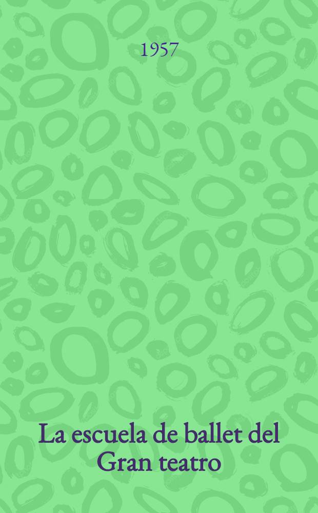 La escuela de ballet del Gran teatro