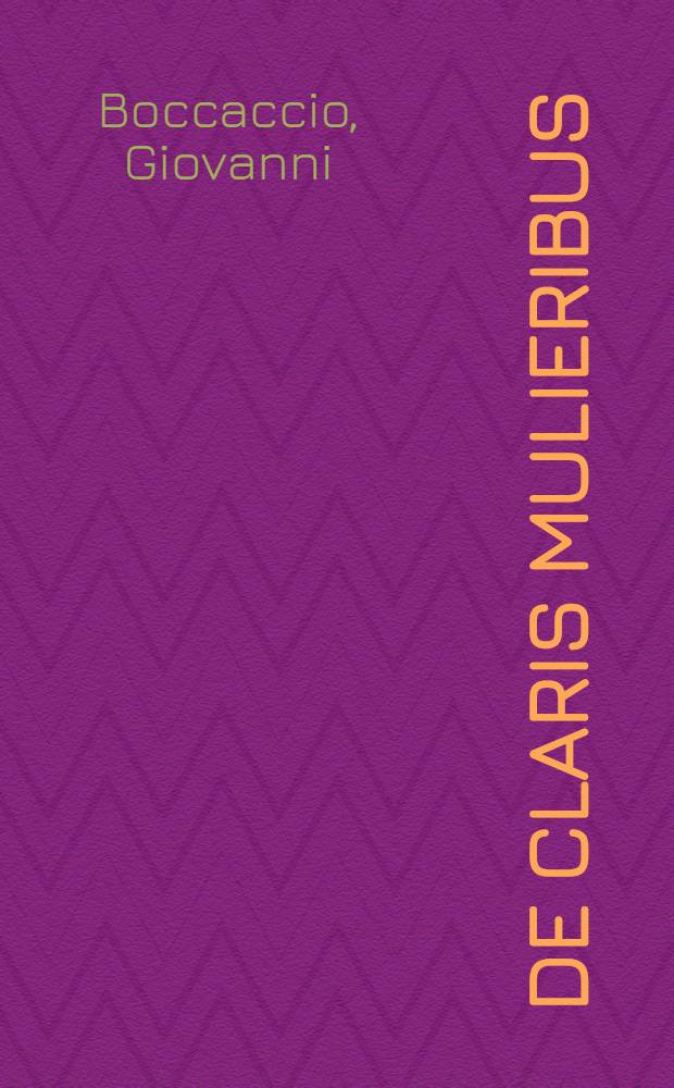 De Claris mulieribus