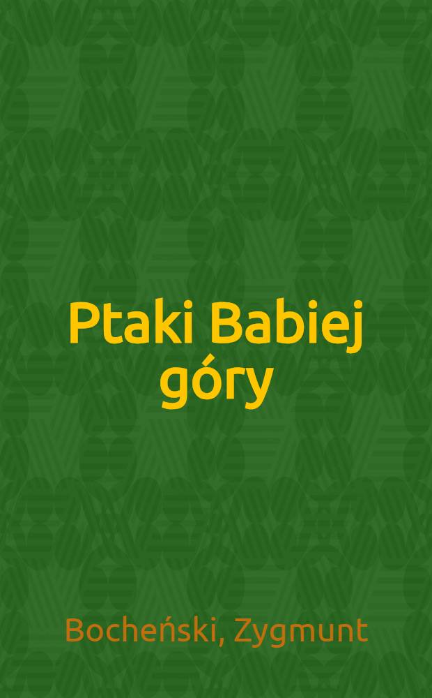 Ptaki Babiej góry