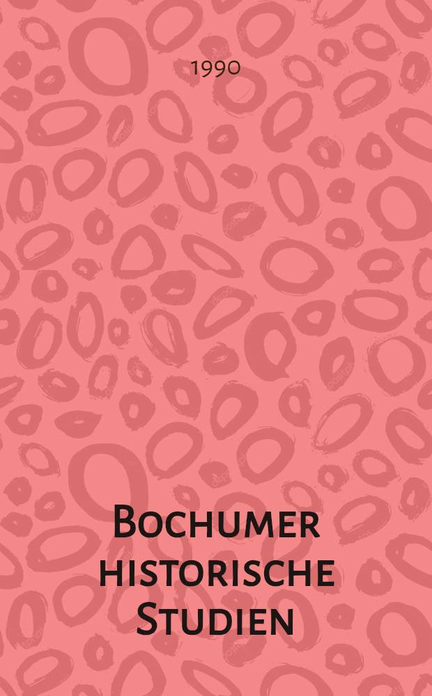 Bochumer historische Studien : Alte Geschichte