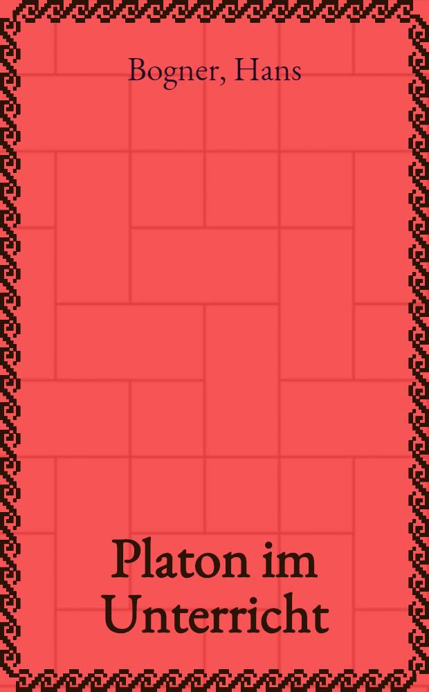 Platon im Unterricht