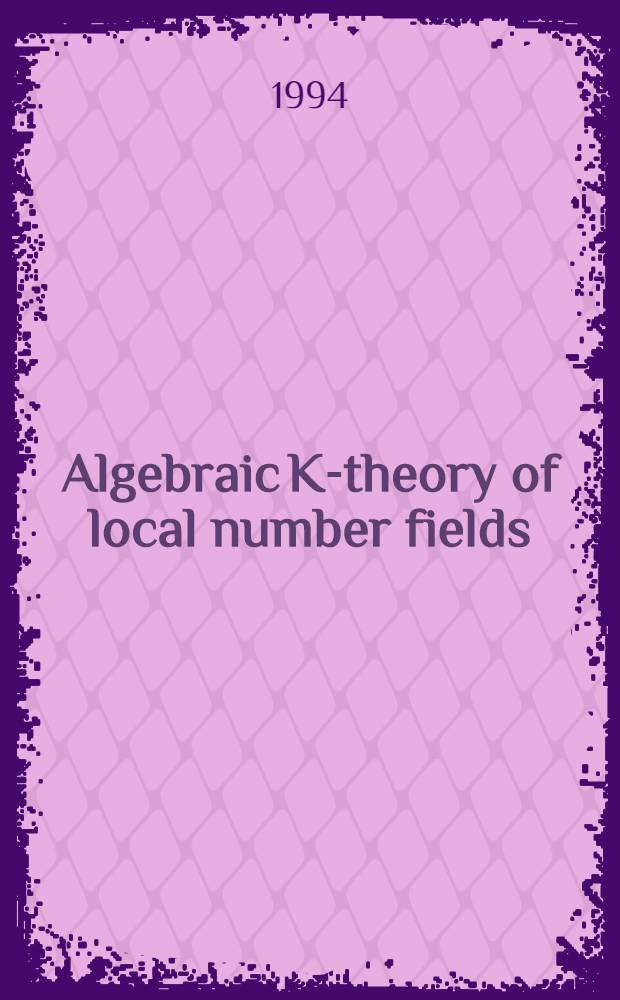 Algebraic K-theory of local number fields : The unramified case