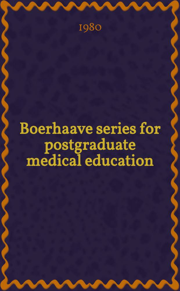 Boerhaave series for postgraduate medical education : Proc. of Boerhaave courses. Vol. 18 : Colorectal cancer