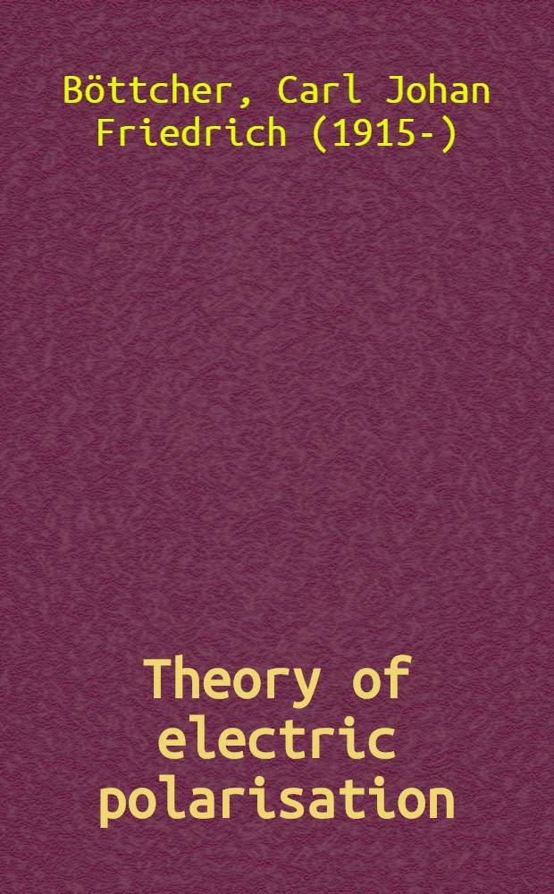 Theory of electric polarisation